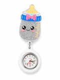 Milk & Minutes Clock Badge Reel