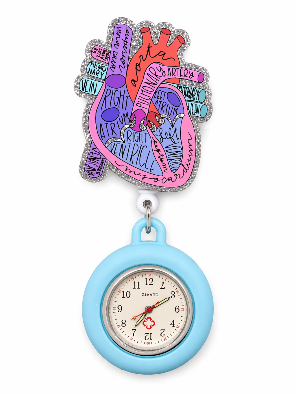 Cardio Care Clock Badge Reel