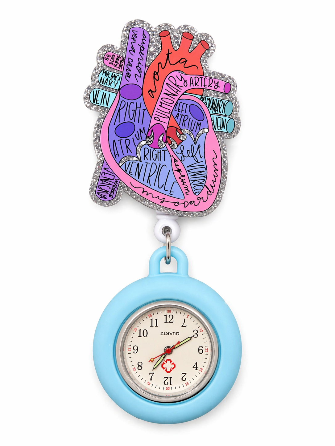 Cardio Care Clock Badge Reel