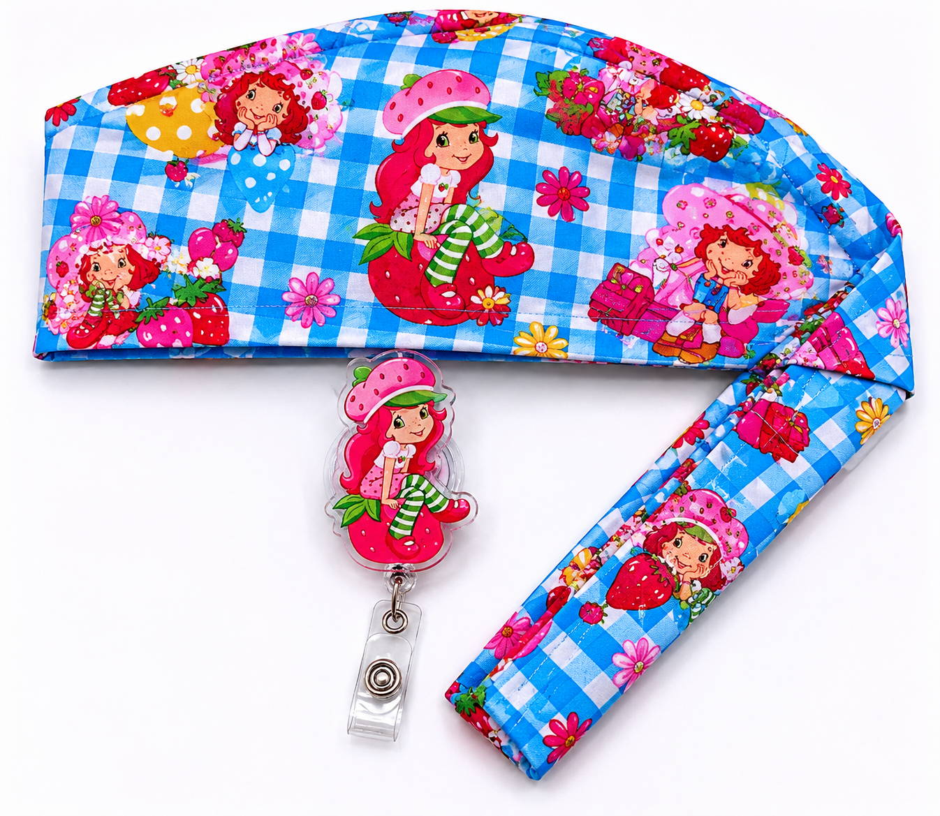 Berry Sweet Scrub Cap & Badge Reel Set
