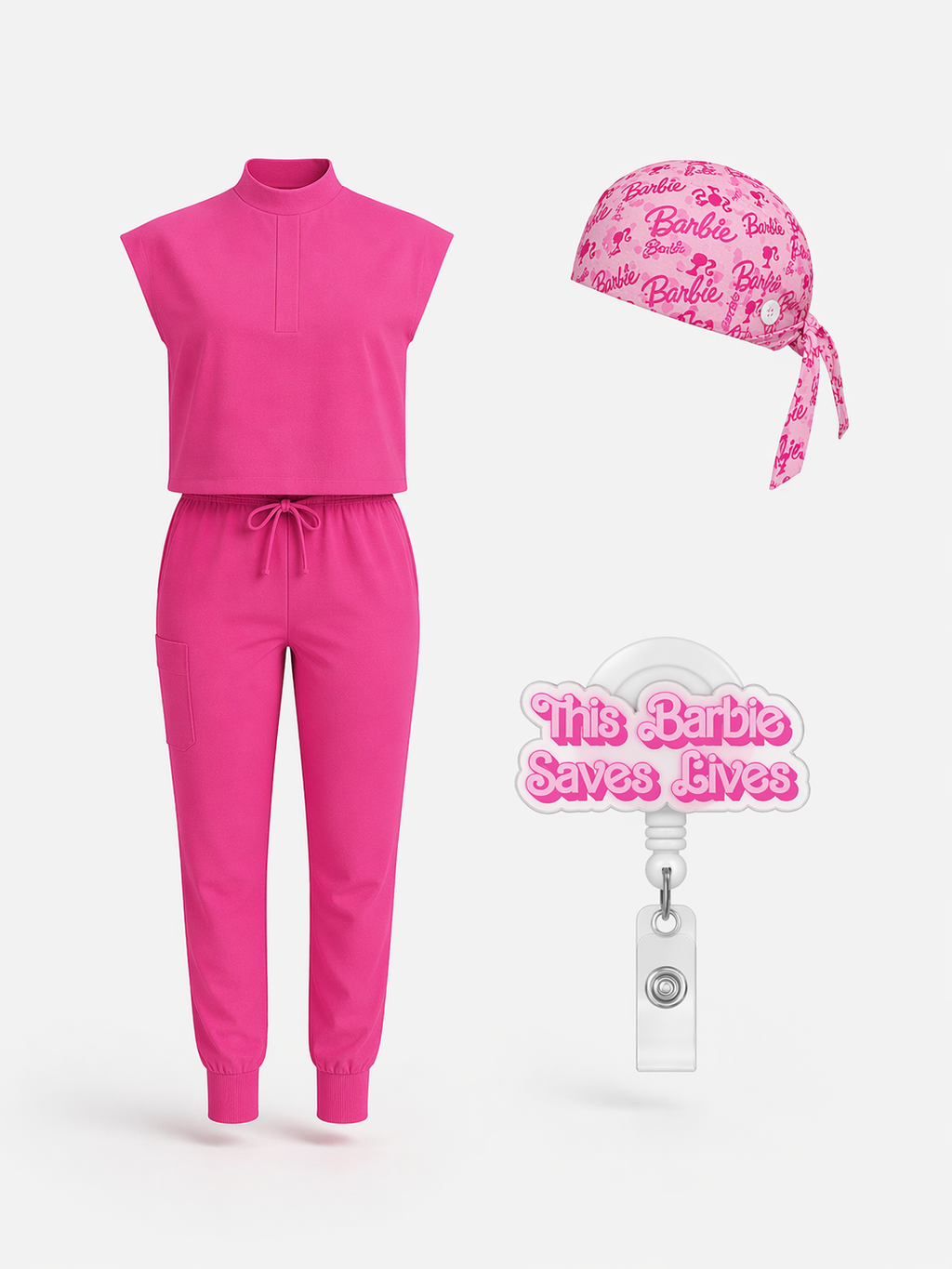 Pink Pulse Scrub Set